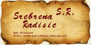 Srebrena Radišić vizit kartica